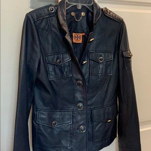 Tory Burch Sgt. Pepper style leather jacket, US4